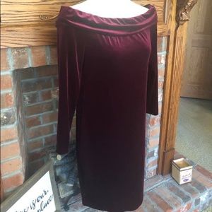 Calvin Klein size 12 stretch velvet dress